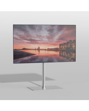 Floor stand SQUARE Stainless steel 80cm VESA 100x100