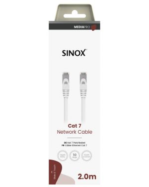 MEDIA PRO - S-FTP aansluitkabel CAT7 - 2 mtr. wit