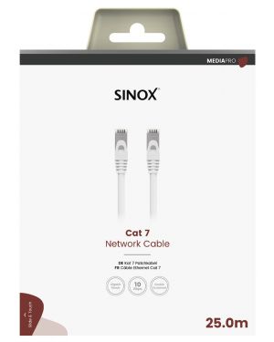 MEDIA PRO - S-FTP aansluitkabel CAT7 - 25 mtr. wit