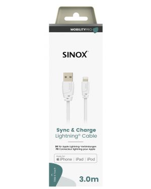 MOBILITY PRO - Aansluitkabel Apple Lightning - USB [male] MFI 3 mtr.