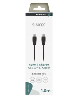 MOBILITY PRO - Aansluitkabel USB-C - USB-C (v3.1) 1 mtr. (zwart)