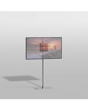 Floor stand TILE Stainless steel 120cm VESA 200x200