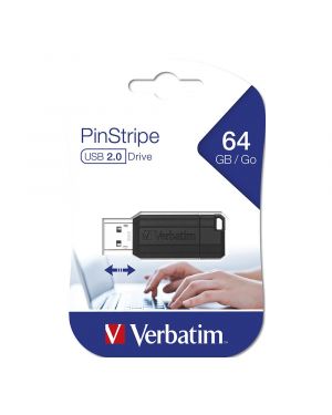 USB DRIVE 2.0 pinstripe 64Gb black