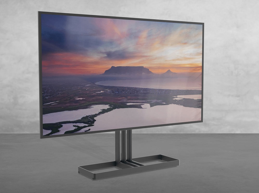 Vloerstandaard EDGE zwart 100 cm VESA 600x400