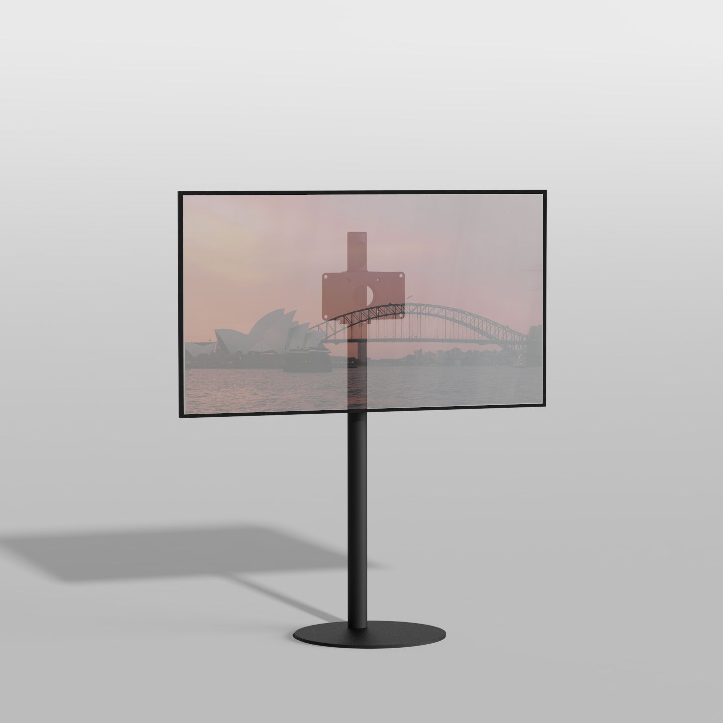 Vloerstandaard GATE zwart 100 cm VESA 200x100