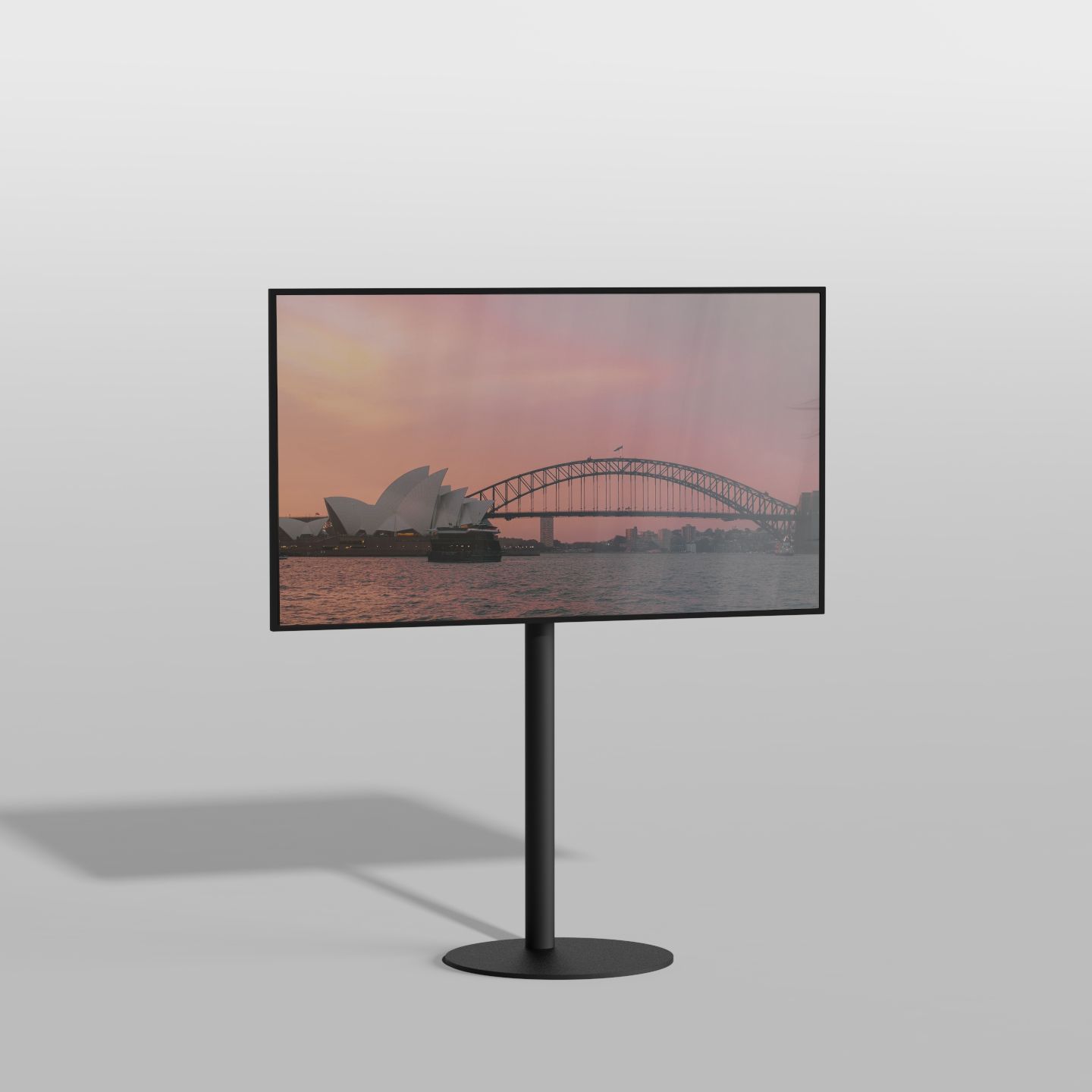 Vloerstandaard GATE zwart  100 cm VESA 100x100