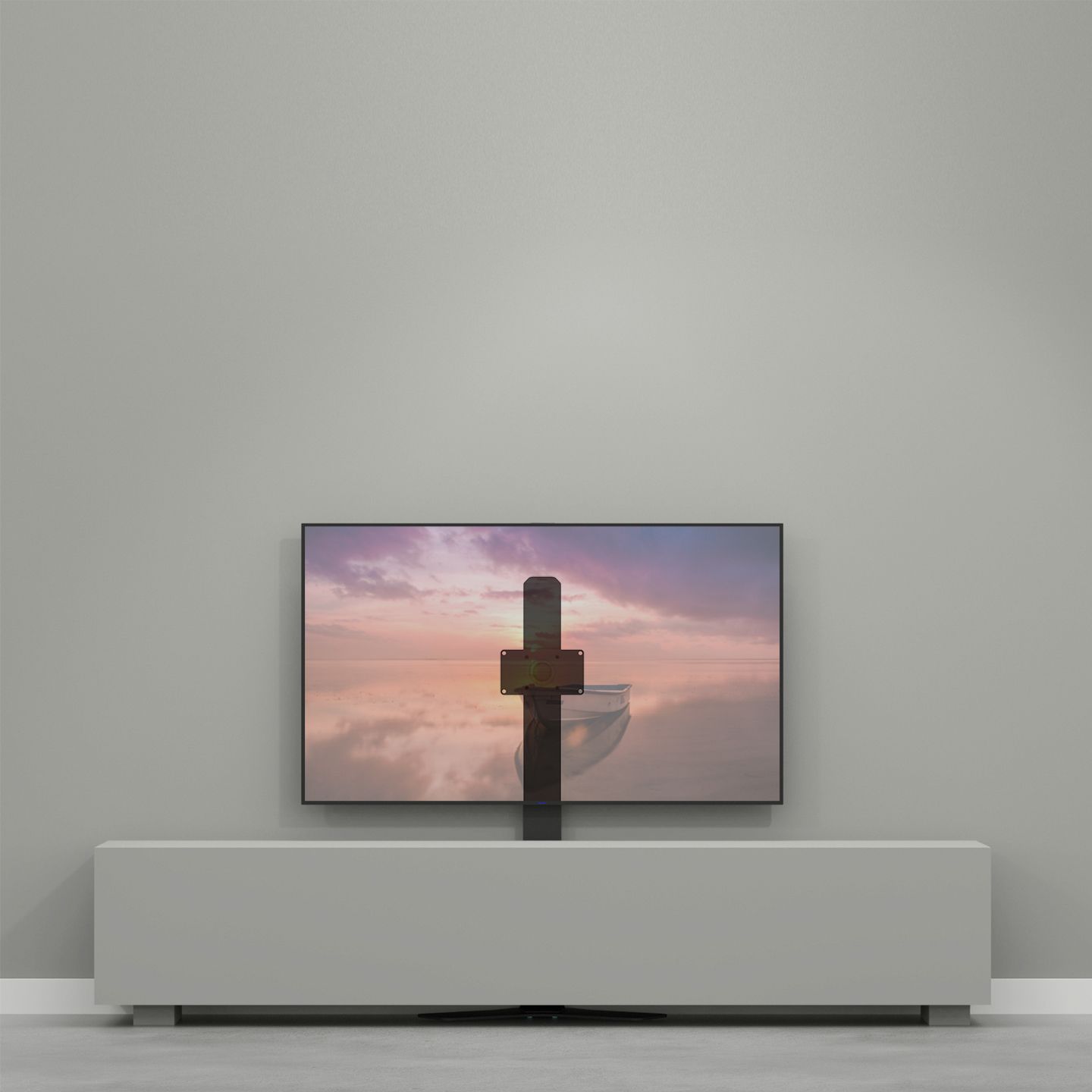 Vloerstandaard HYBRID zwart 120cm VESA 200x100
