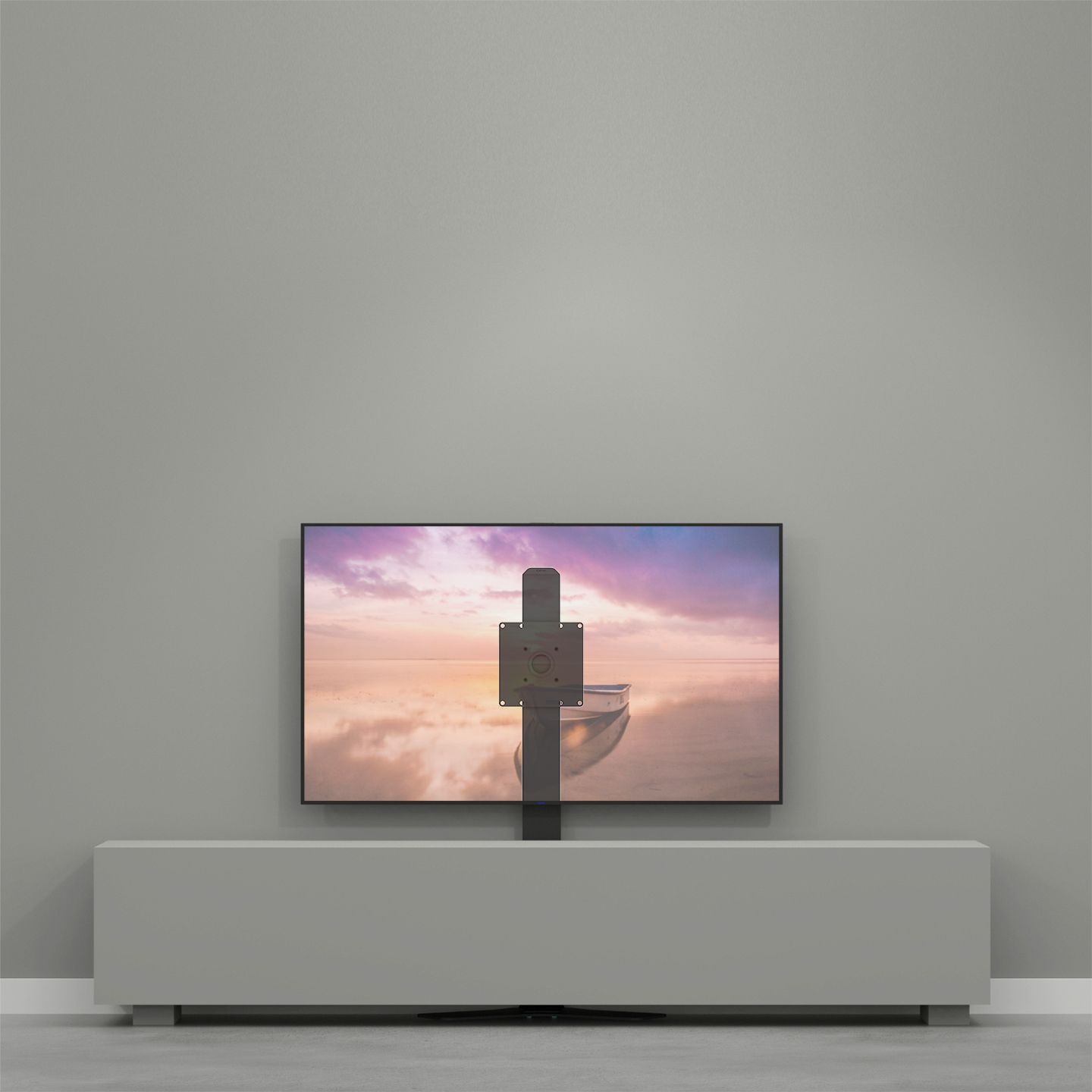 Vloerstandaard HYBRID zwart 120cm VESA 200x200