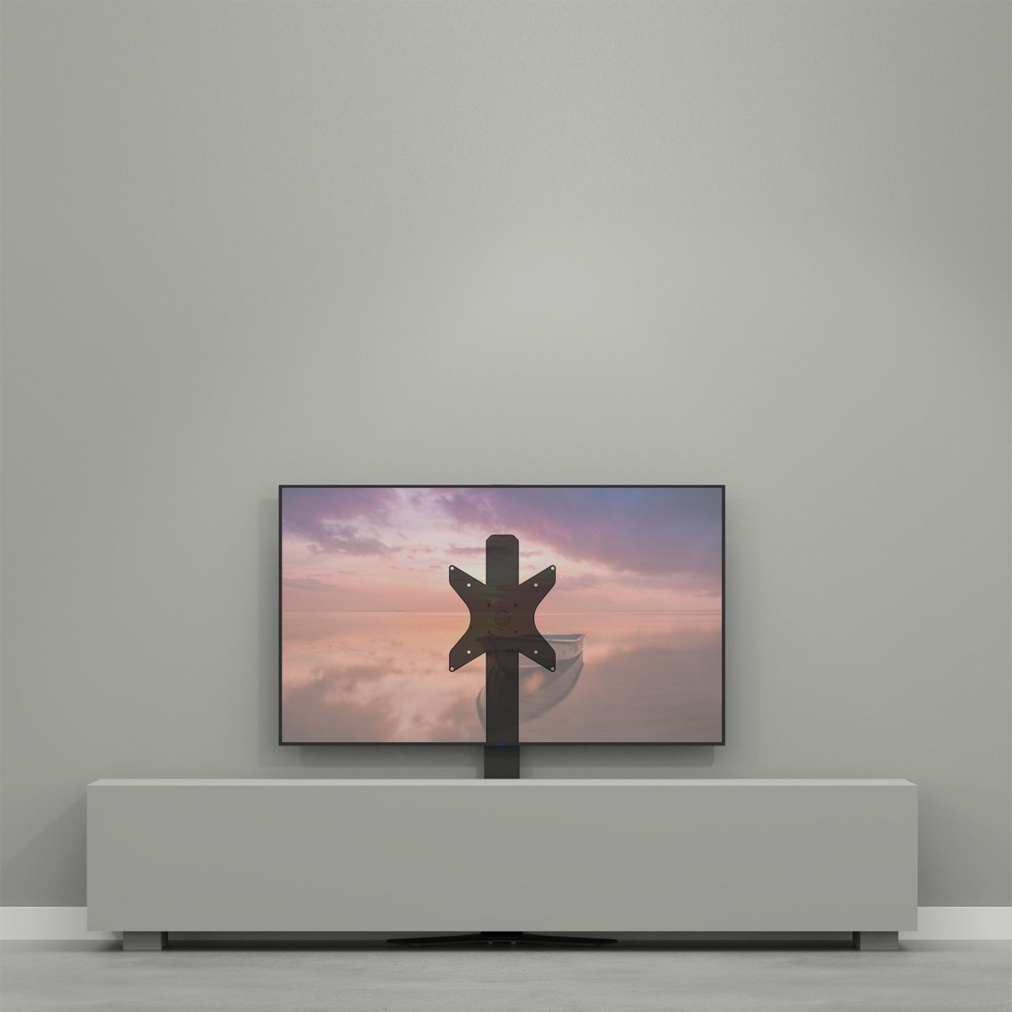 Vloerstandaard HYBRID zwart 120cm VESA 300x300