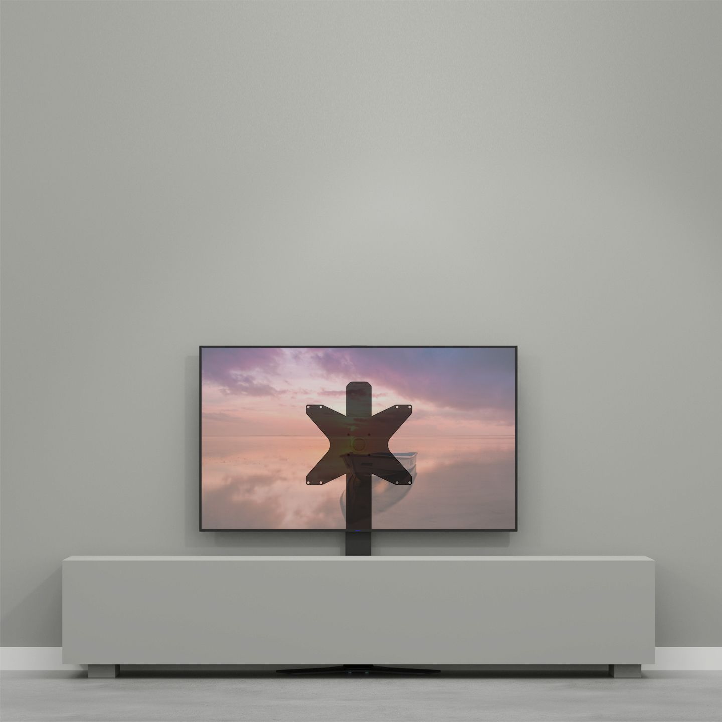Vloerstandaard HYBRID zwart 120cm VESA 400x300