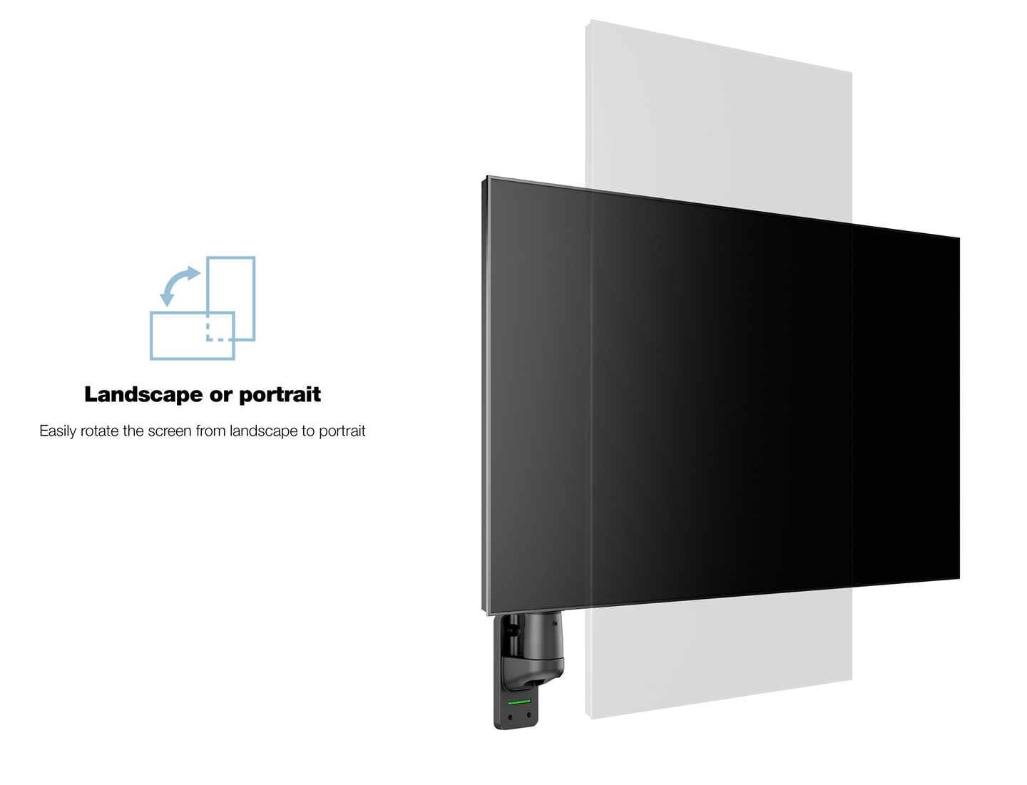 Monitorsteun - VESA Gas Lift Arm Wall Basic  [zwart]