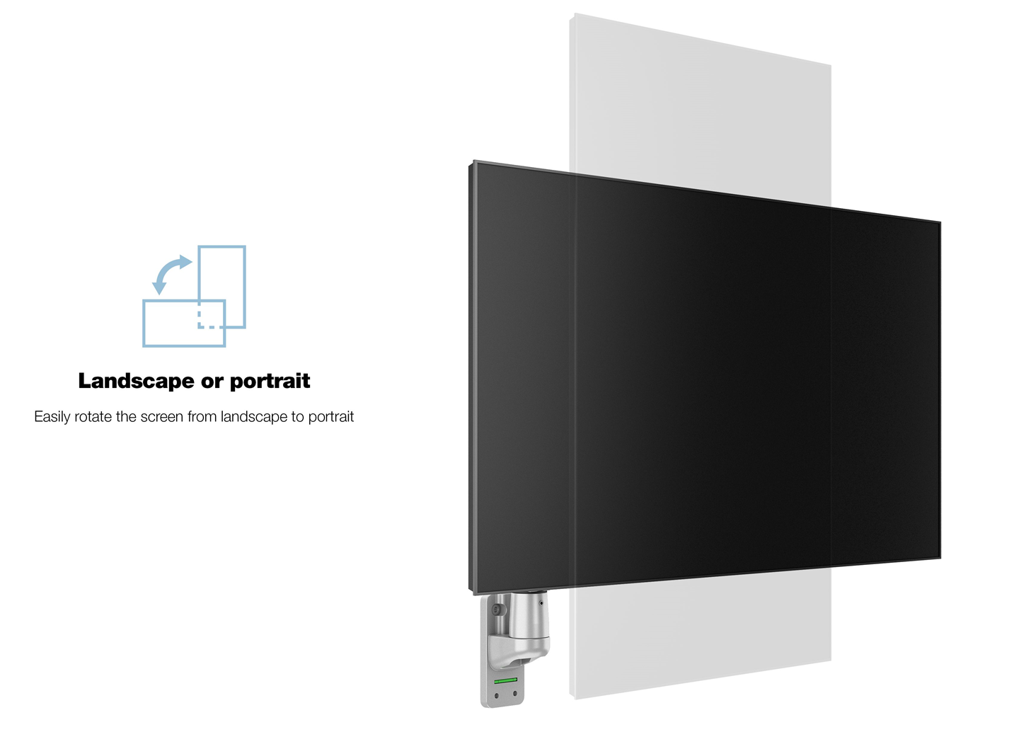 Monitorsteun - VESA Gas Lift Arm Wall Basic  [zilver]