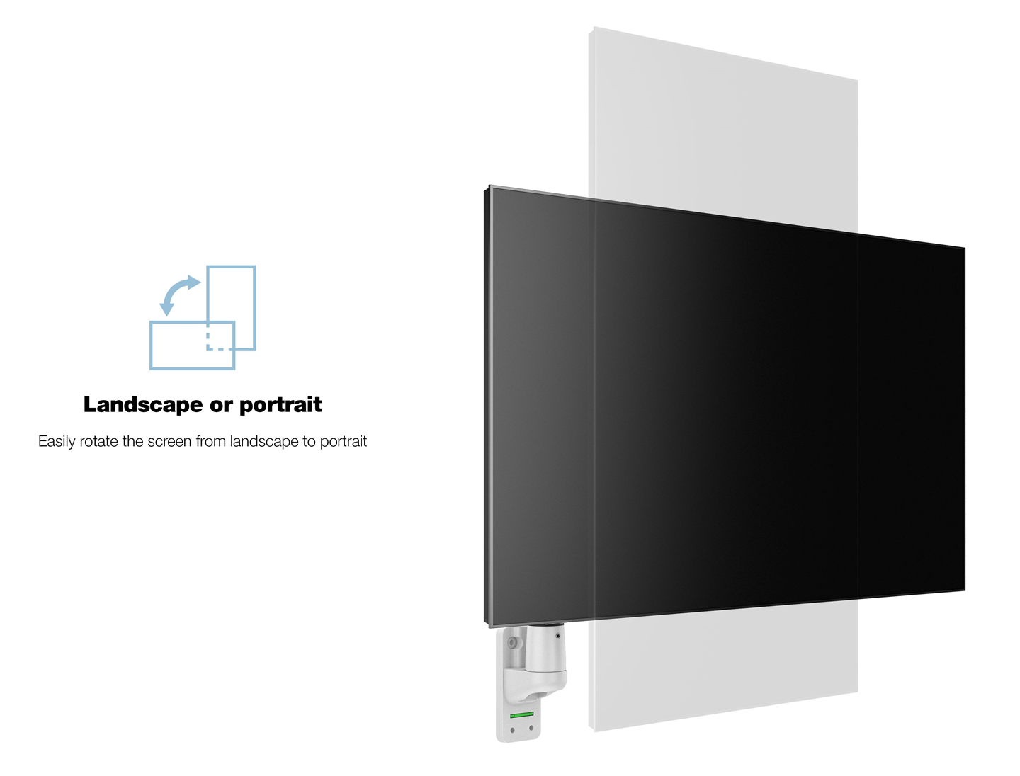 Monitorsteun - VESA Gas Lift Arm Wall Basic [wit]