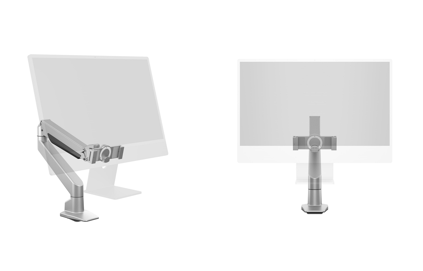 Monitorsteun - Gas Lift Arm geschikt voor Apple iMac® 24'' [zilver]
