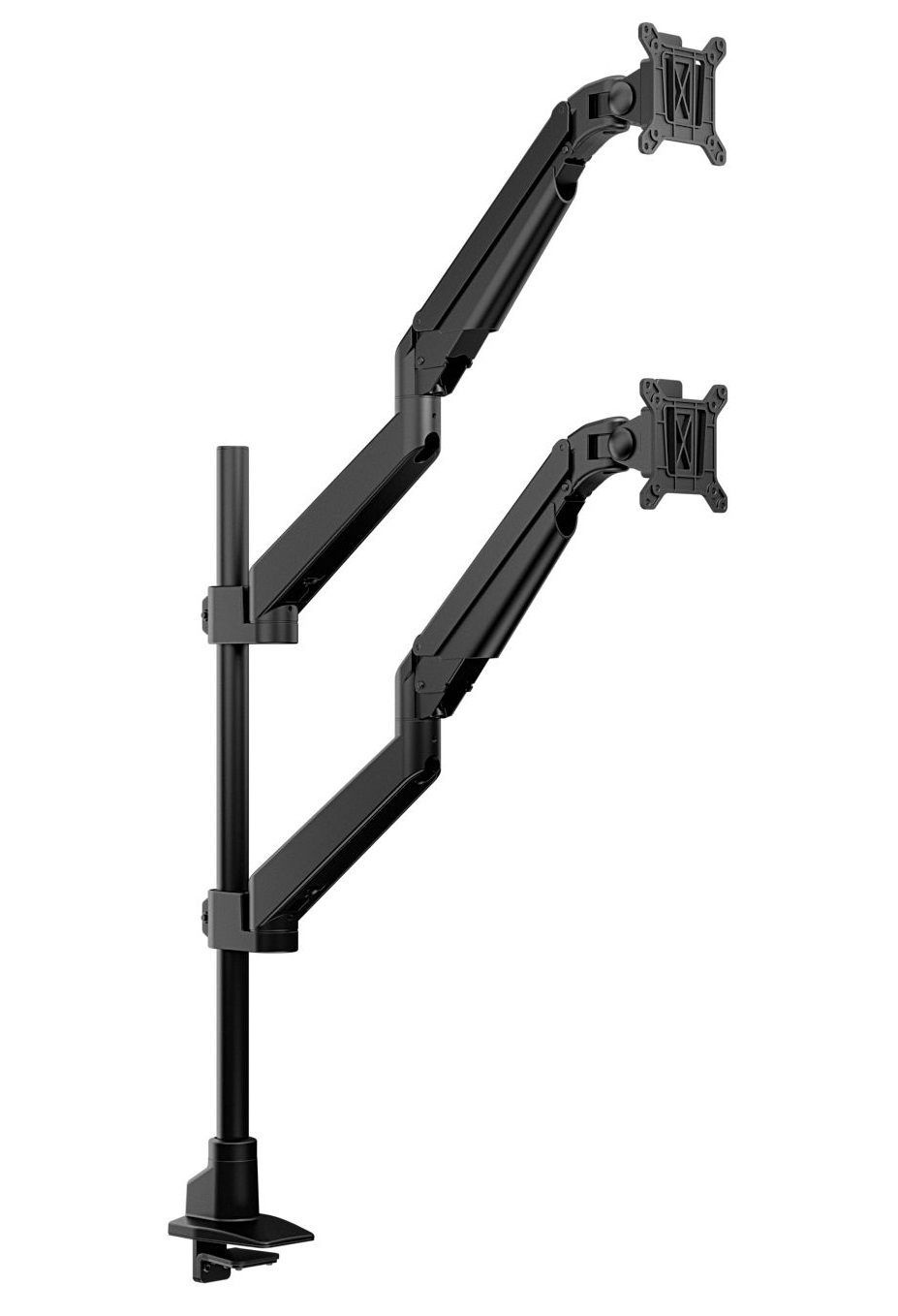VESA Gas Lift Arm Dual Stacked Pole