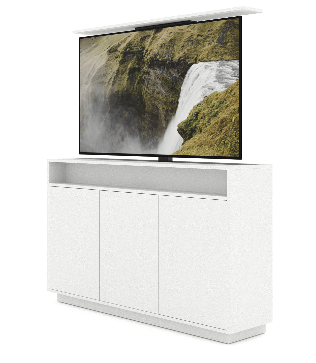 AV Kast met TV-Lift 65'' [wit]