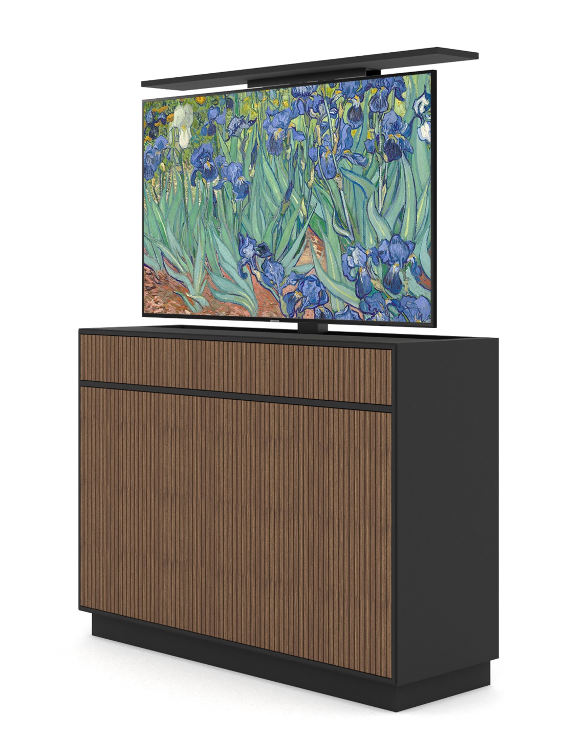 AV Kast met TV-Lift 55'' [walnoot]