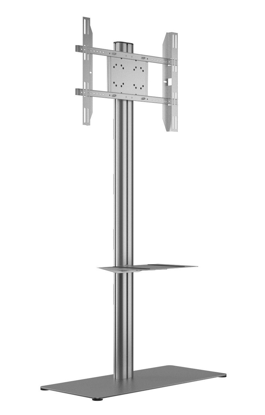 Display Stand 180 Single with Floorbase/Shelf [zilver]
