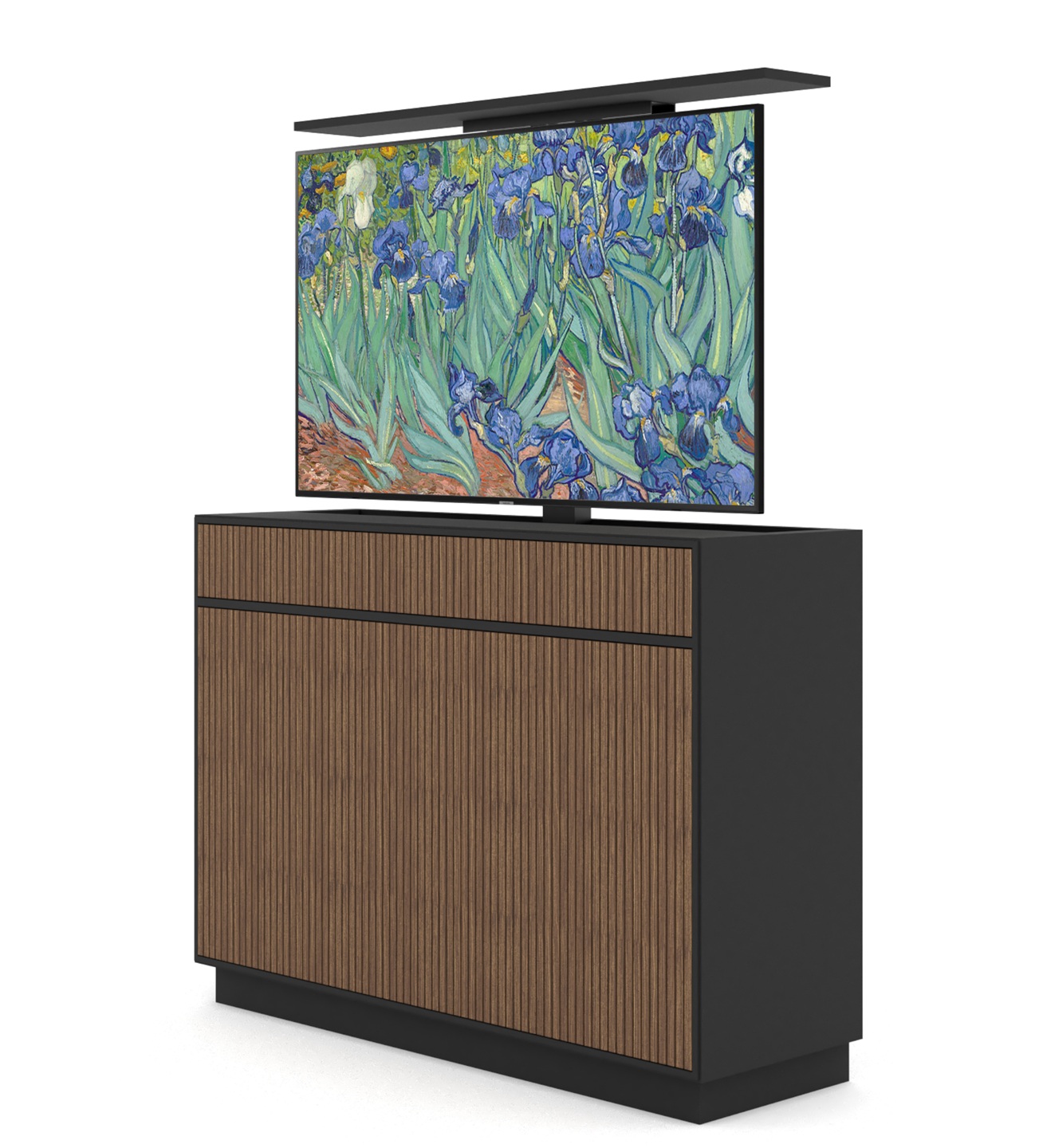 AV Kast met TV-Lift 65'' [walnoot]
