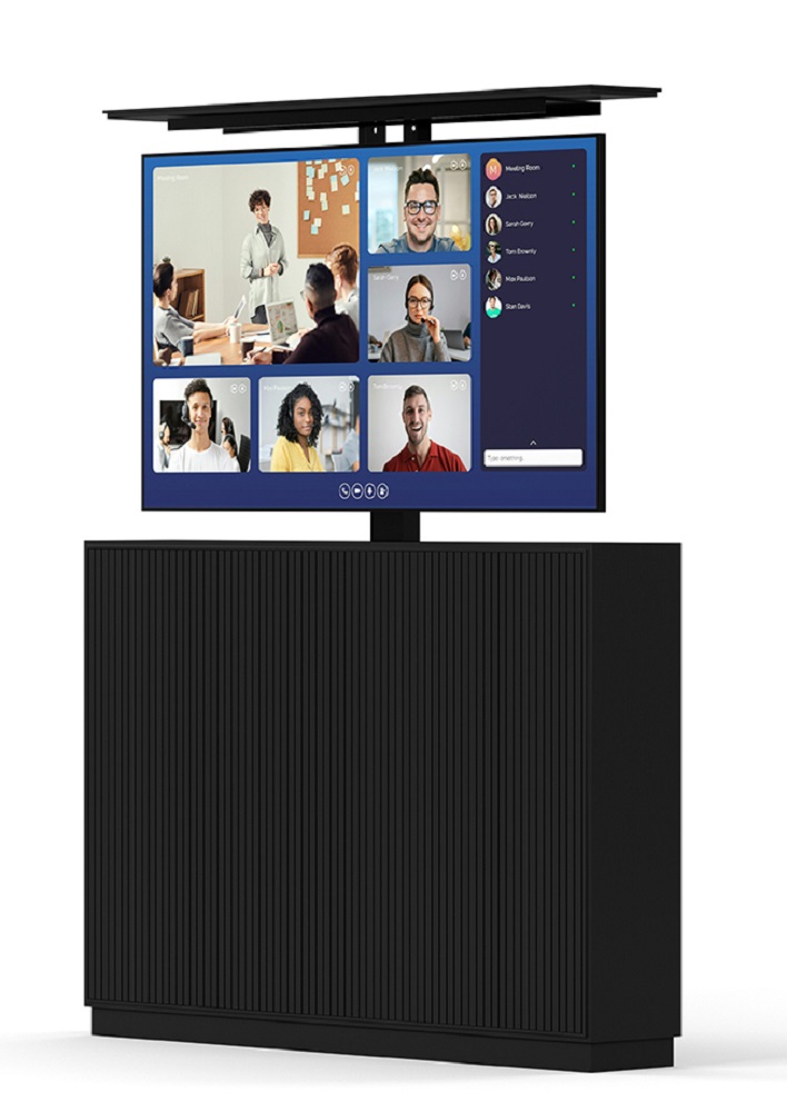 AV Kast met TV-Lift 55'' Slimline [zwart]