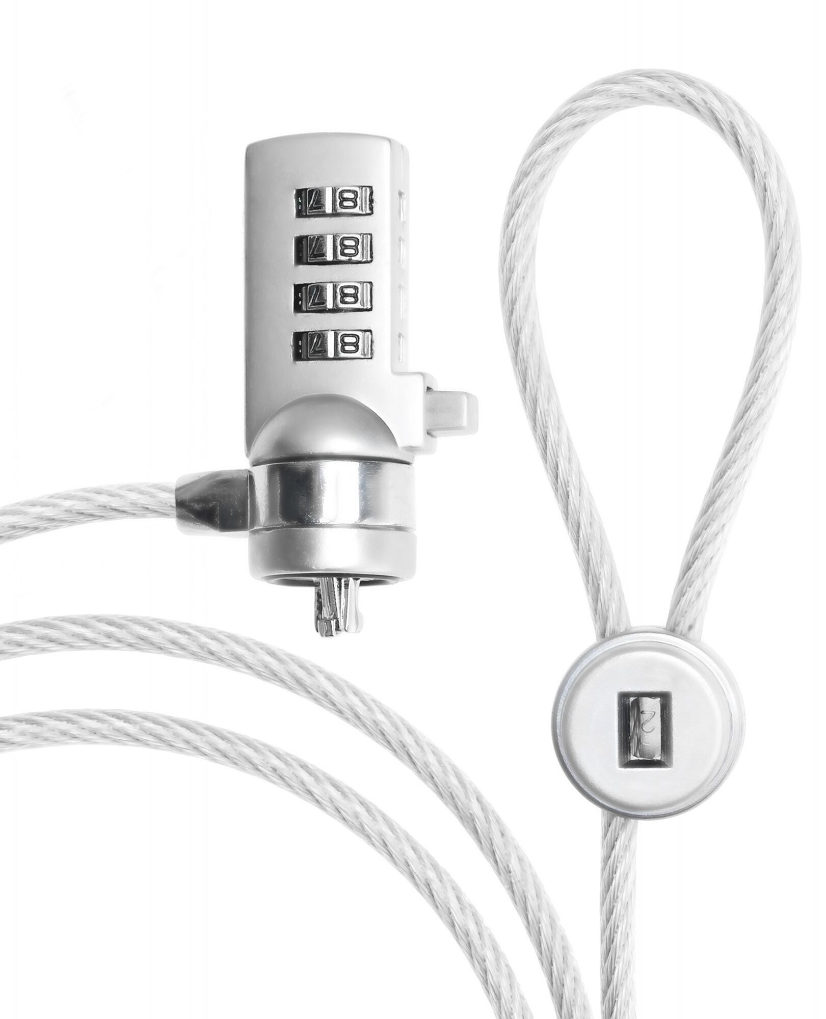Security Cable 4 Wheel Combination Lock