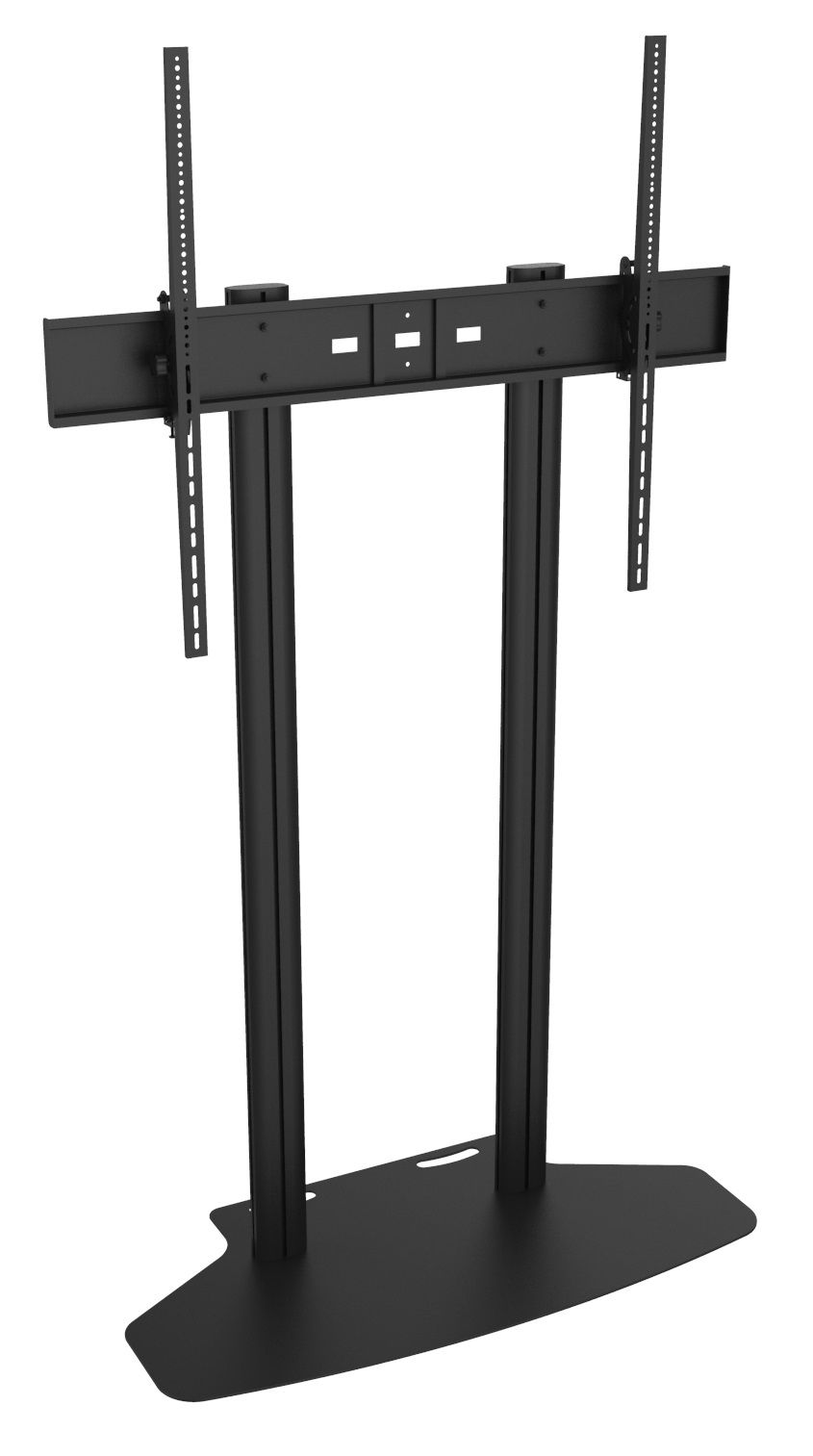 Public Display Stand 180 Dual Pillar Floorbase, Flight Case