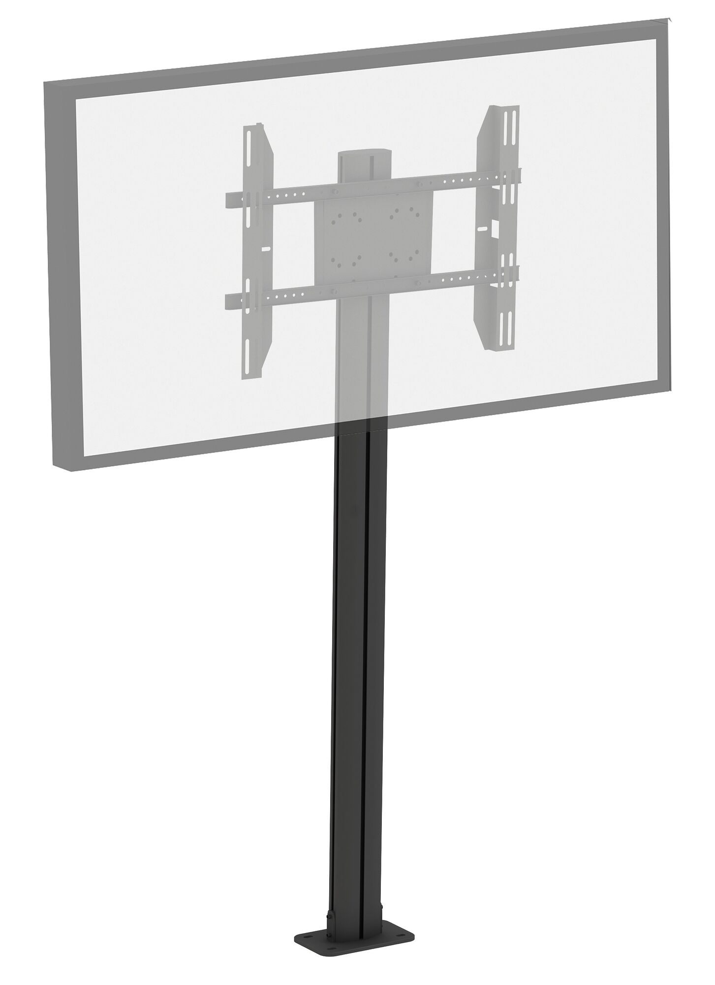Display Stand 180 Single met Floormount [zwart]