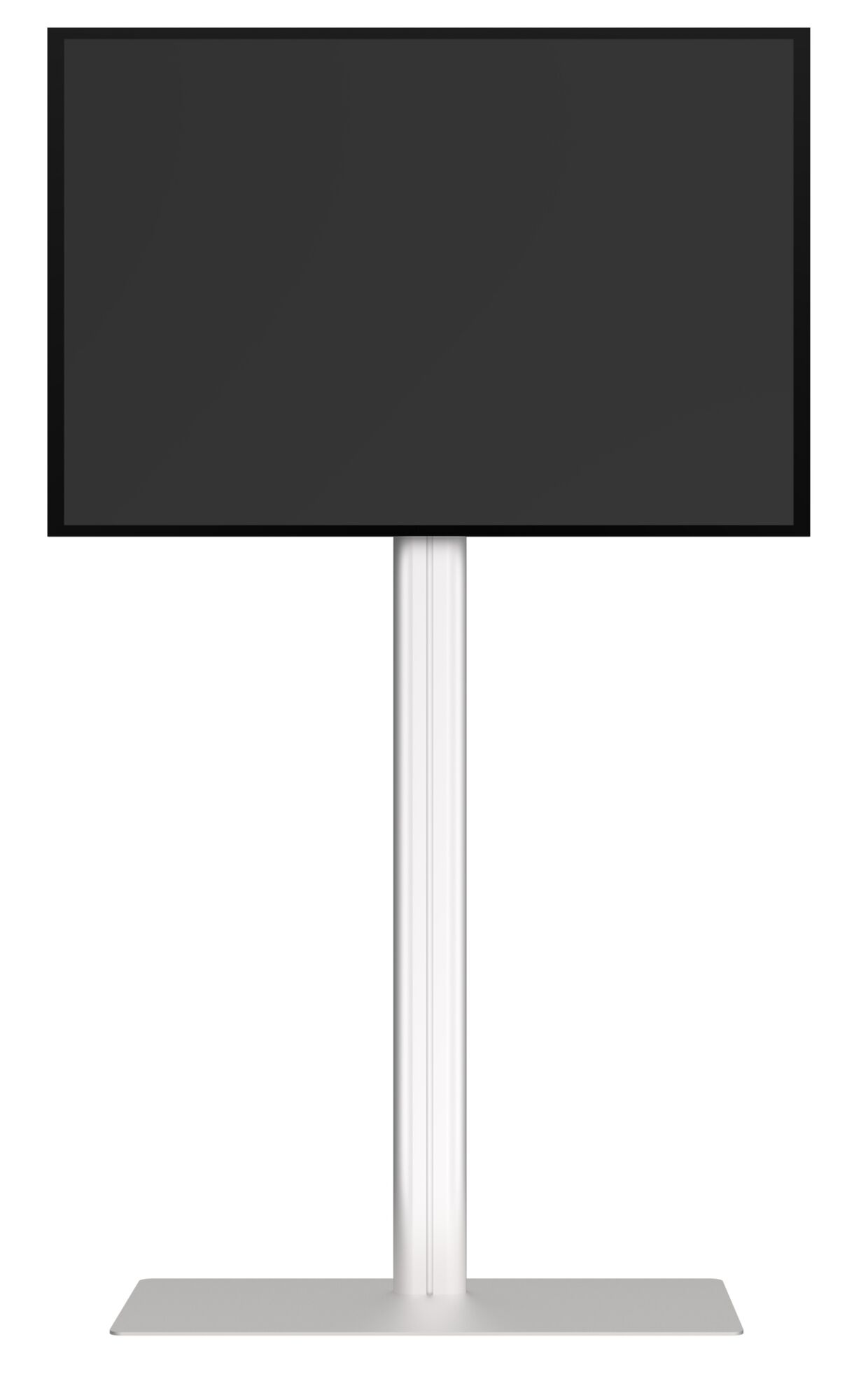 Display Stand 180 Single met Floorbase [zilver]