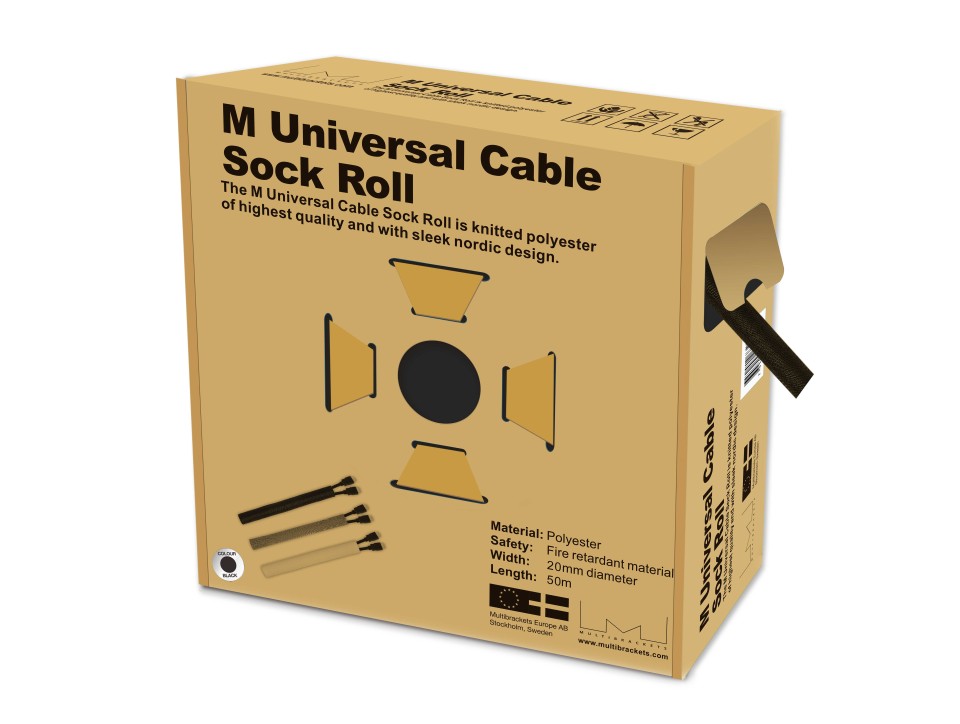 Universal Kabelsok 20mm-50m [zwart]