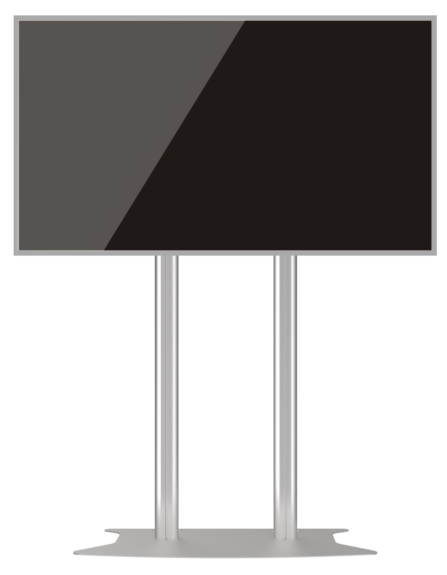 Public Display Stand 210 Doppelständer Floorbase [silber]