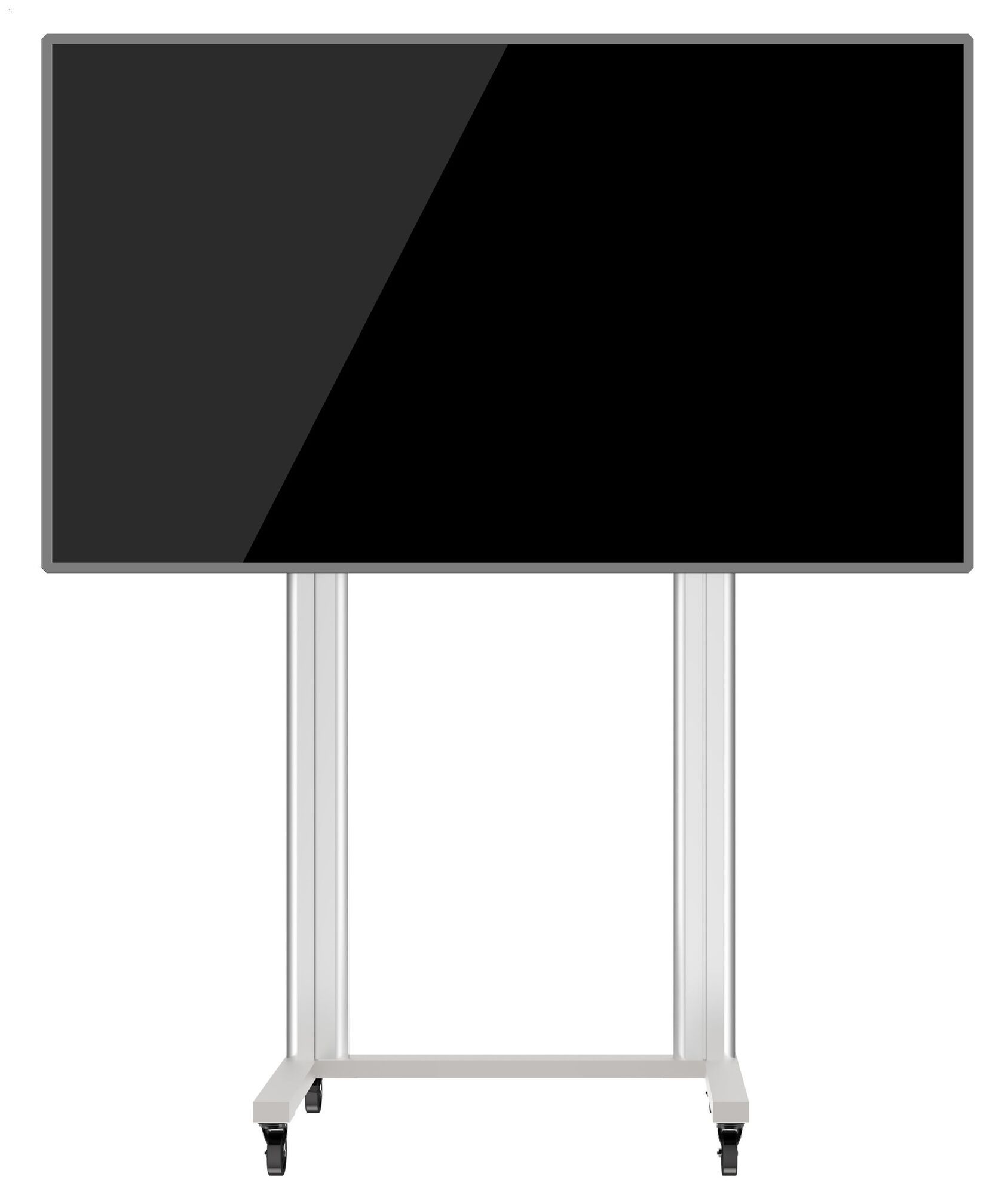 Public Display Stand 180 Doppelständer Wheelbase [silber]