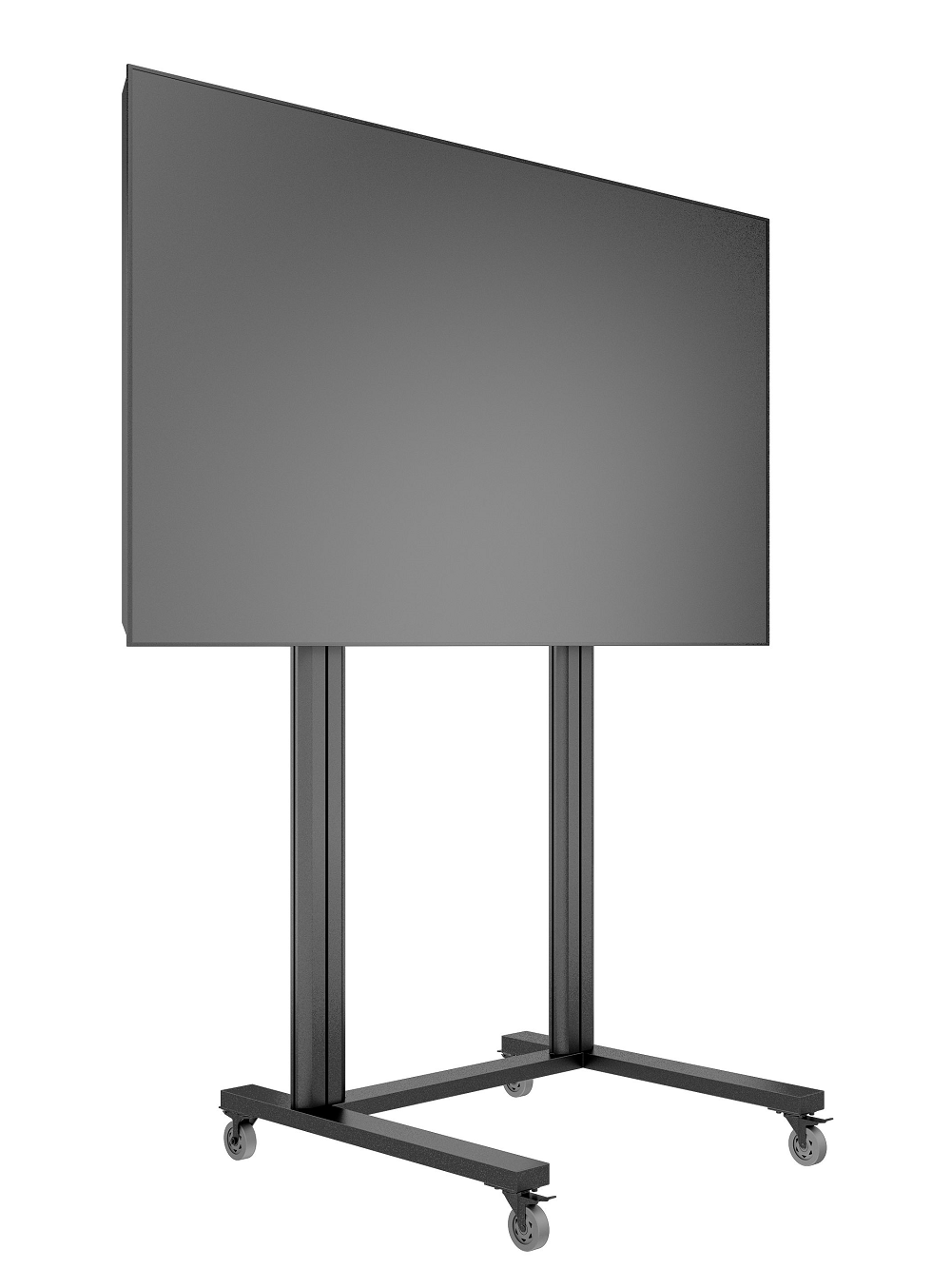 Public Display Stand 210 Dual Pillar Wheelbase [zwart]