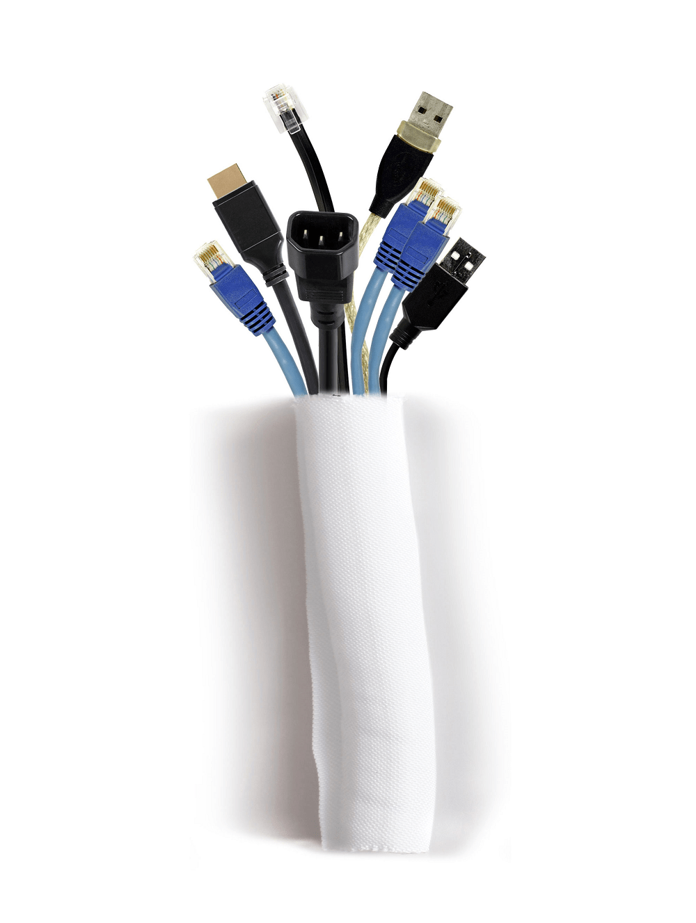 Universal Kabelsok Self Wrapping 40mm-25m [wit]