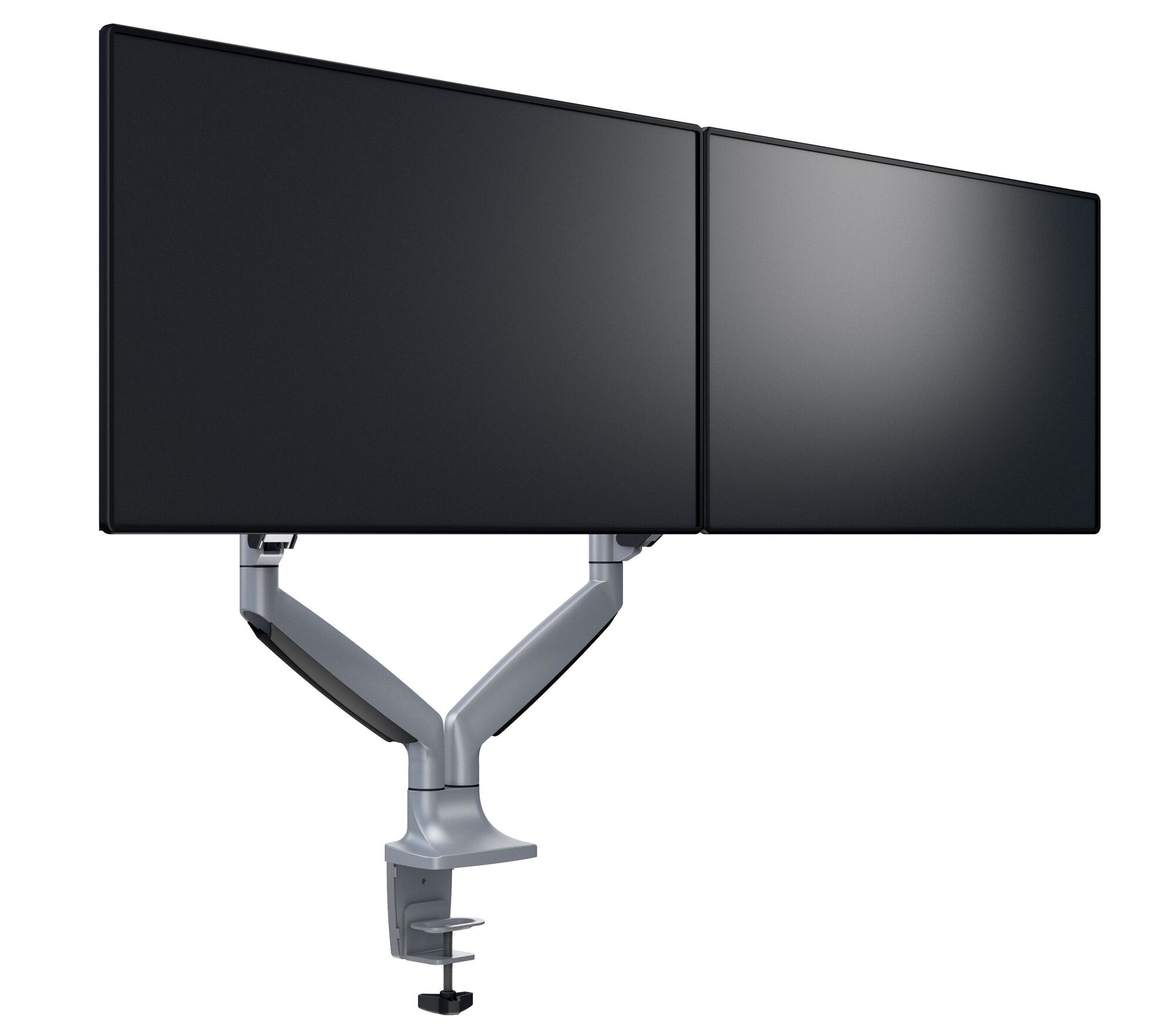 Monitorsteun - Deskmount Gas Spring Dual [zilver]