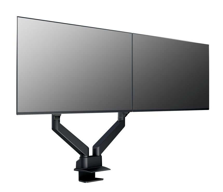 Monitorsteun - VESA Gas Lift Arm Dual Side by Side HD [zwart]