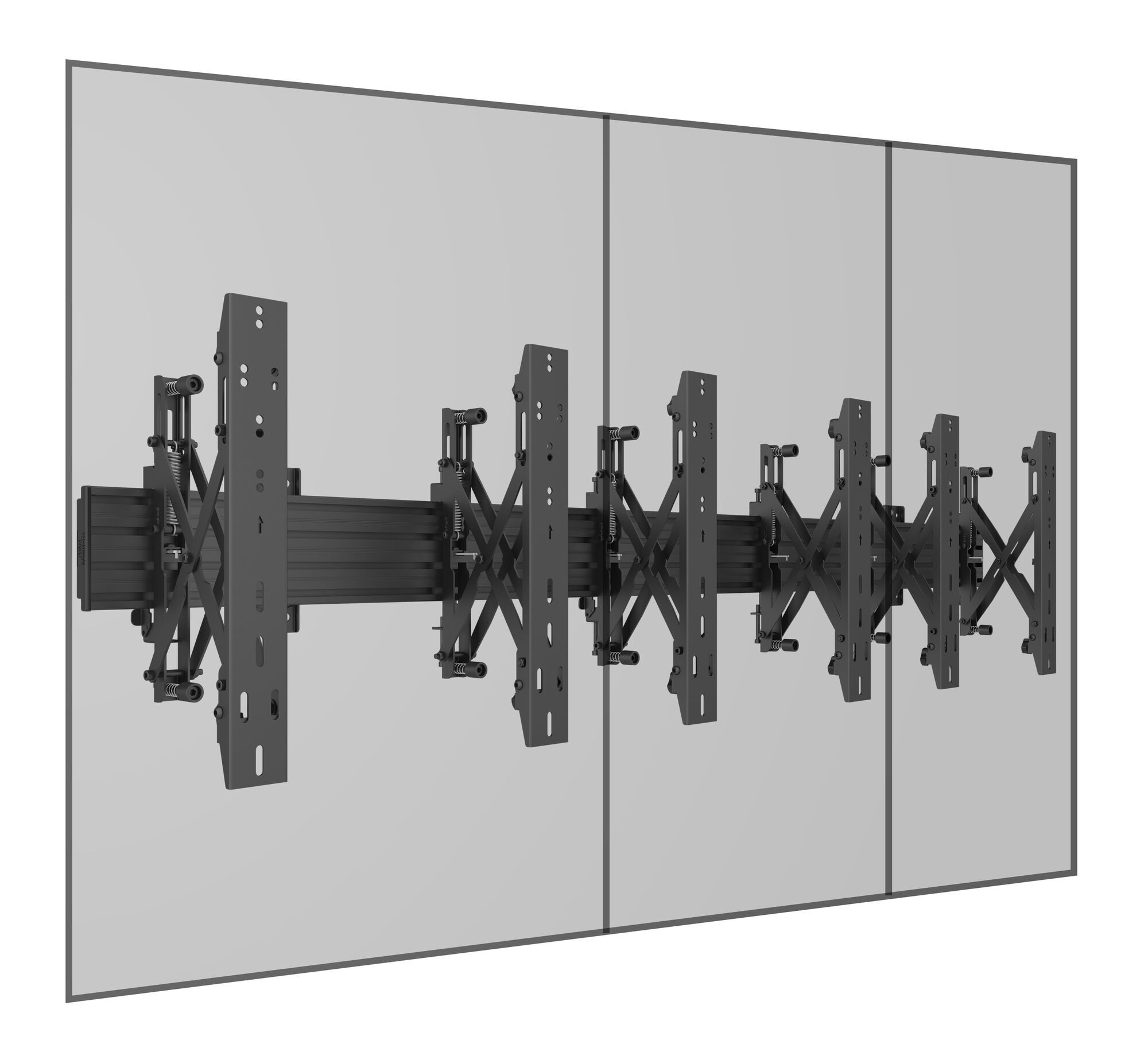Pro Series - Wallmount Pro MBW3x1UP Push In Pop Out [zwart]