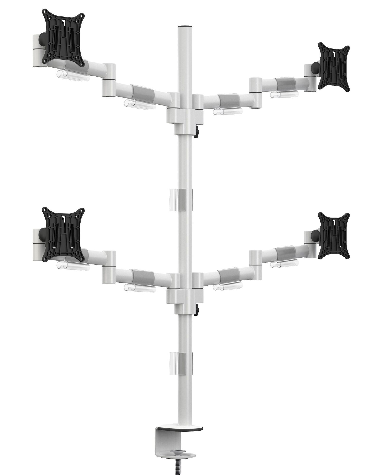 Monitorsteun - VESA Deskmount Officeline Quad [wit]