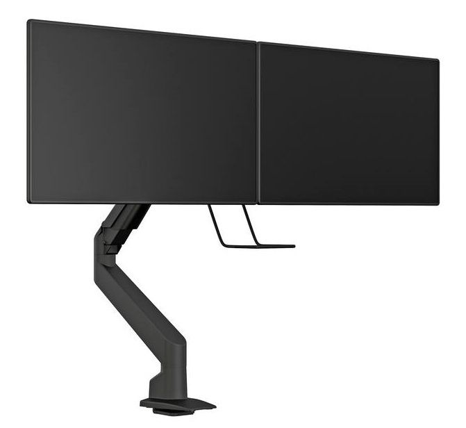 Monitorsteun - VESA Gas Lift Arm Single met Duo-Crossbar HD [zwart]