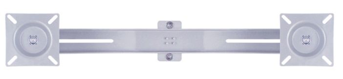Public Display Stand Dual Screen Mount 10-24'' [zilver]