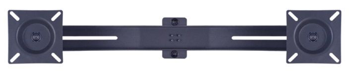Public Display Stand Dual Screen Mount 10-24'' [zwart]