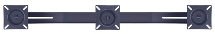 Public Display Stand Triple Screen Mount 10-24'' [zwart]