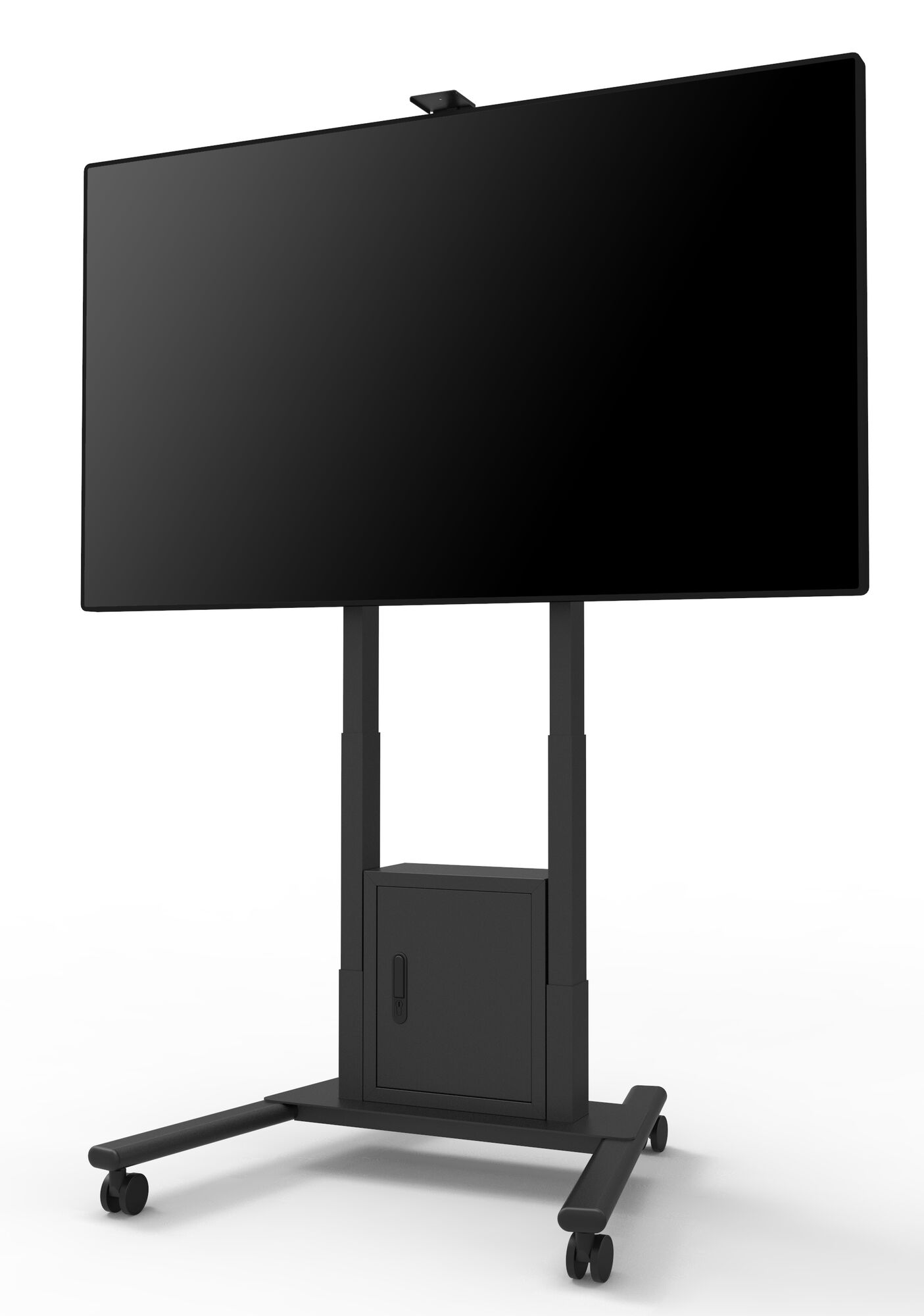 Motorized Floorstand Incl cabinet & camerashelf 120kg [zwart]