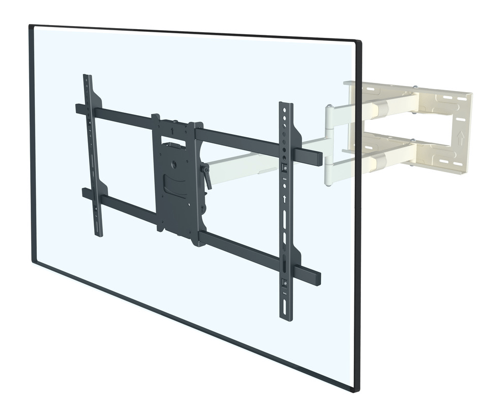 Muursteun Universal Long Reach Arm 1010mm HD, Single [wit]
