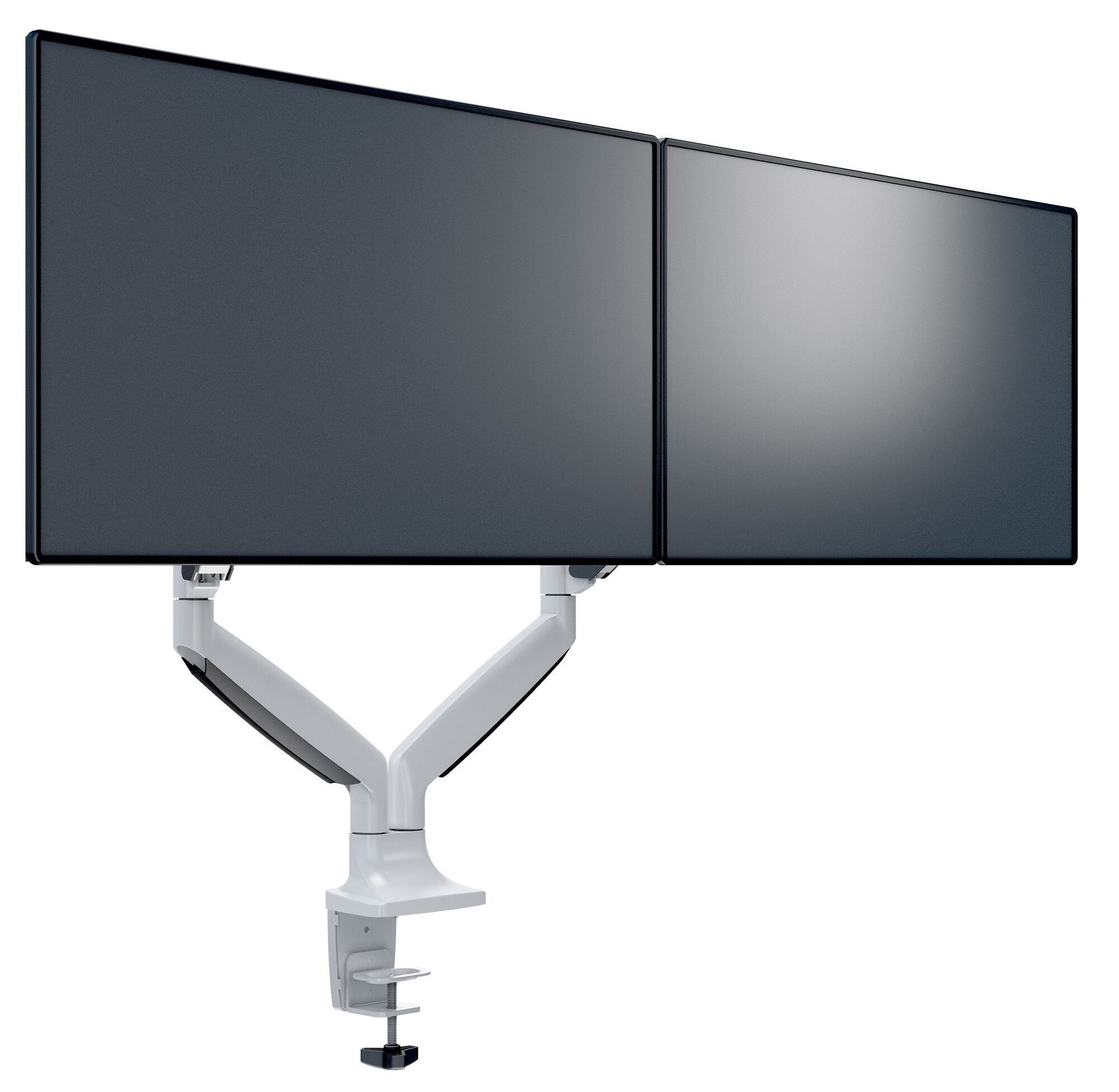 Monitorsteun - Deskmount Gas Spring Dual [wit]