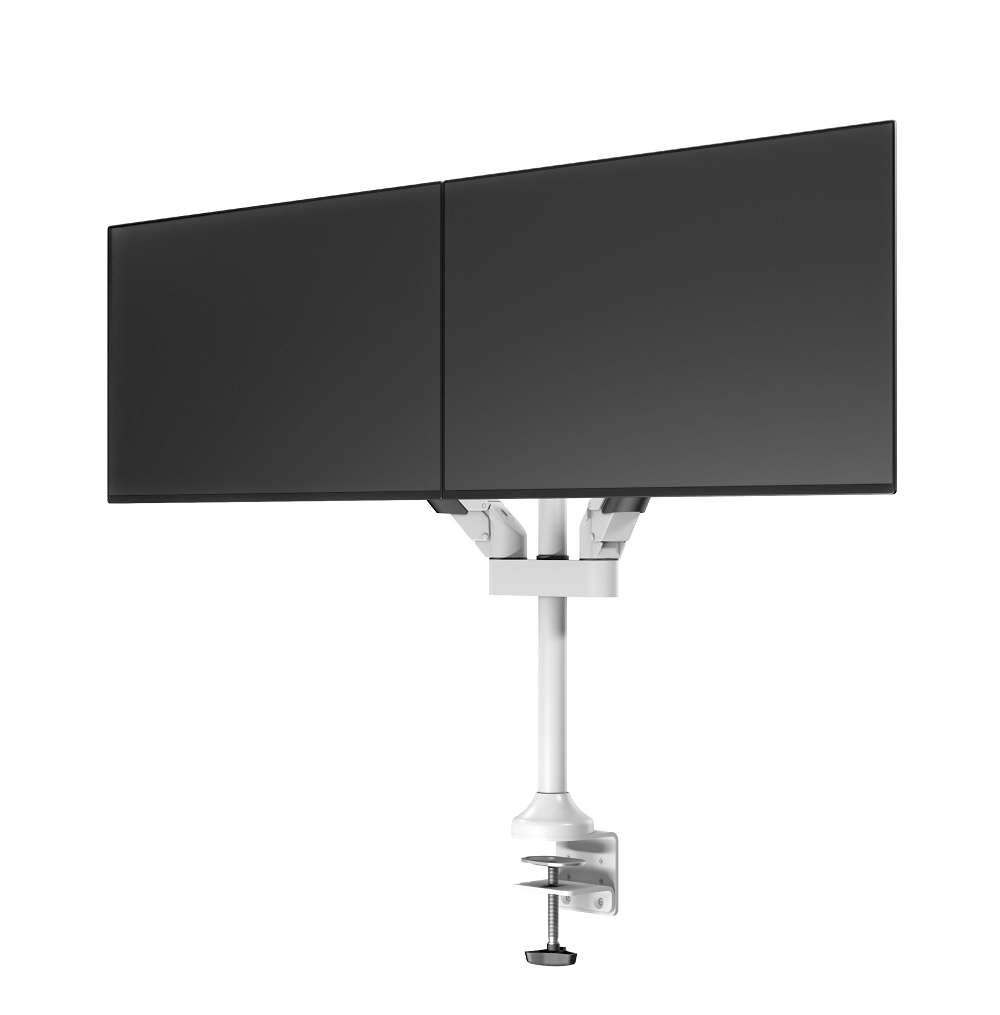 Monitorsteun - VESA Gas Lift Arm Dual [wit]