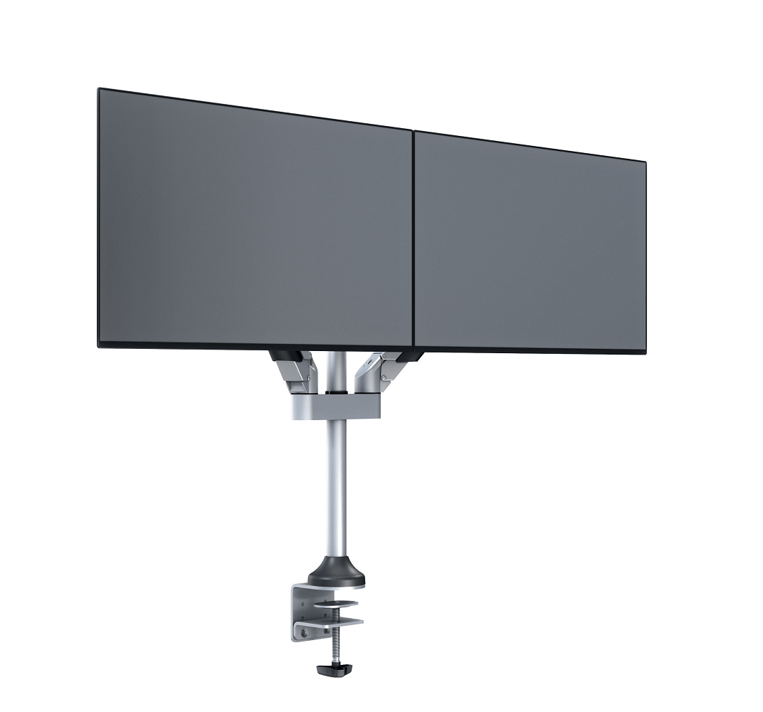 Monitorsteun - VESA Gas Lift Arm Dual [zilver]