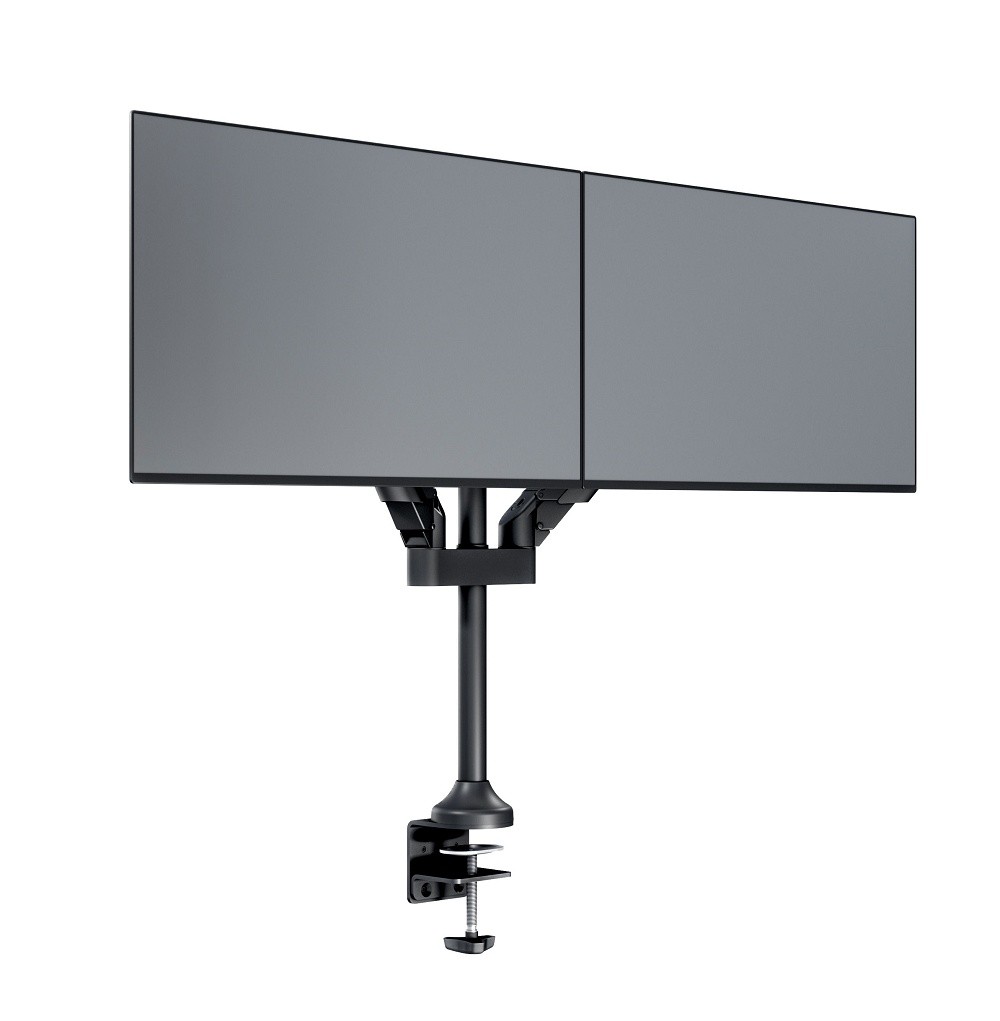 Monitorsteun - VESA Gas Lift Arm Dual [zwart]