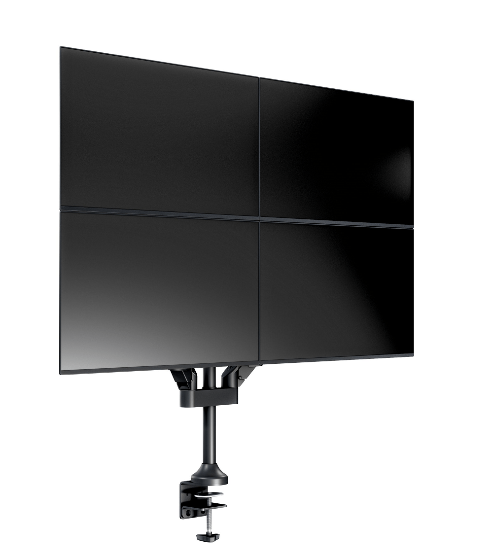 Monitorsteun - VESA Gas Lift Arm Quad [zwart]