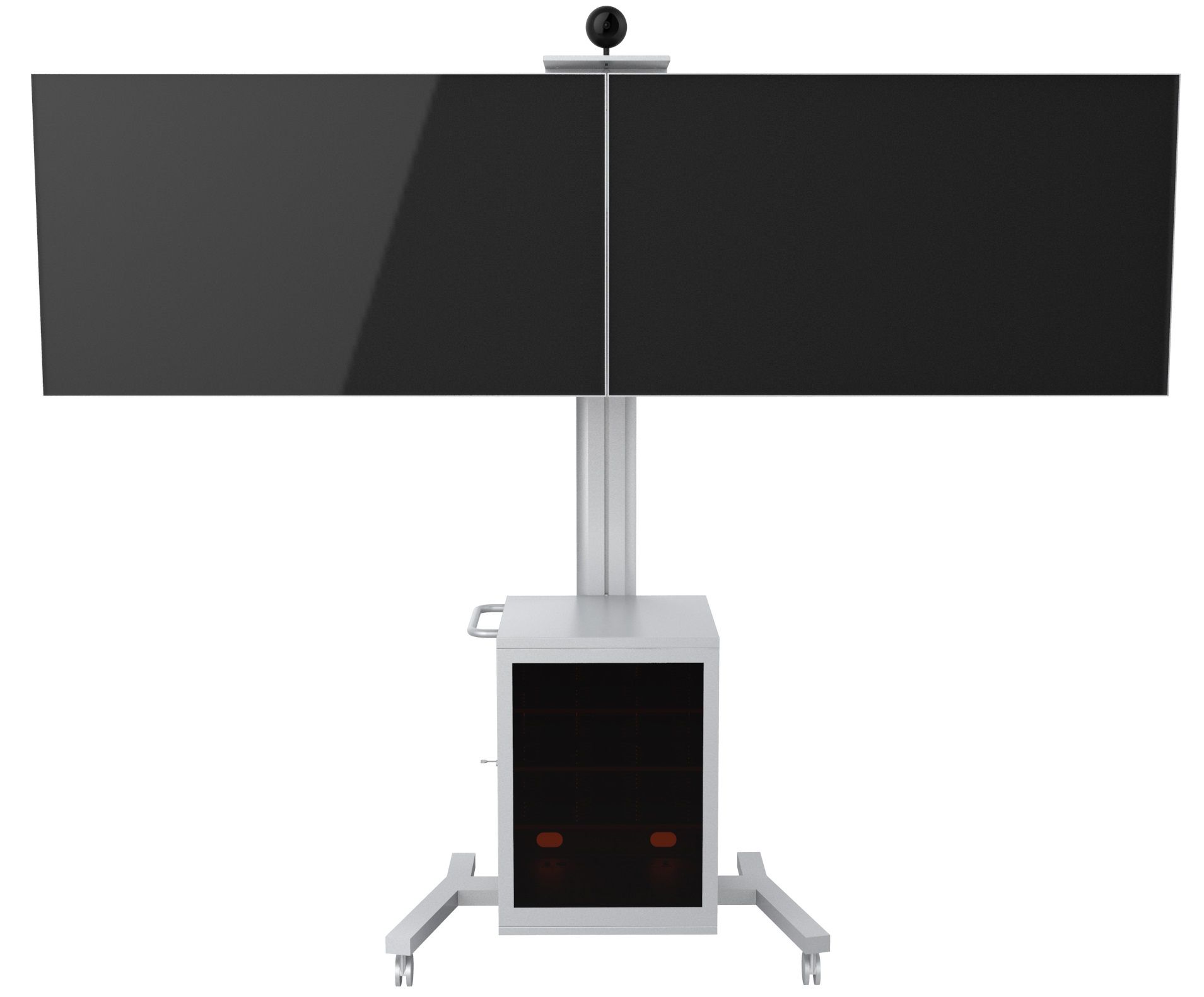 Public Display Stand 180 Dual MediaBox4 [zilver]