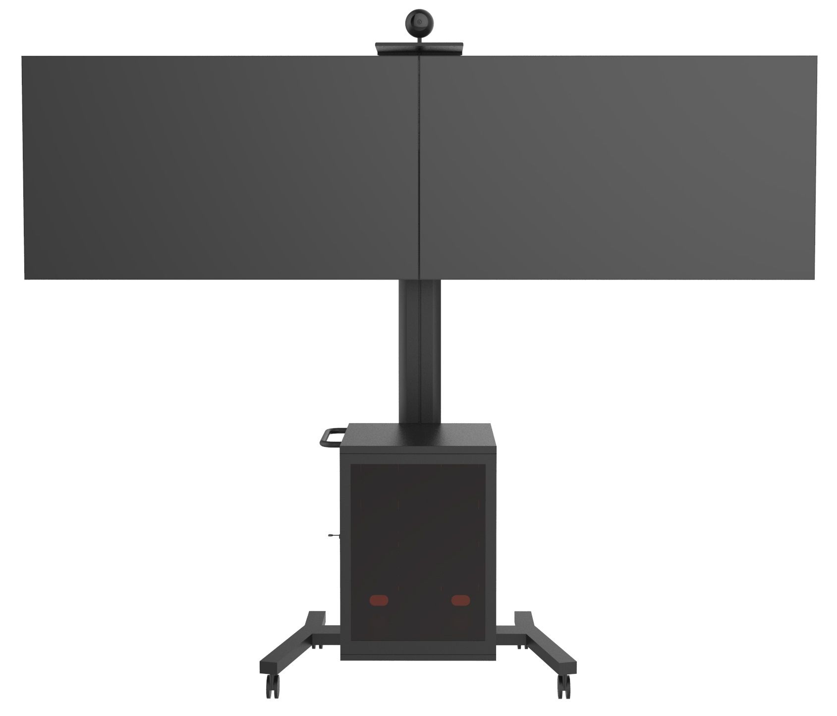 Public Display Stand 180 Dual MediaBox4 [zwart]